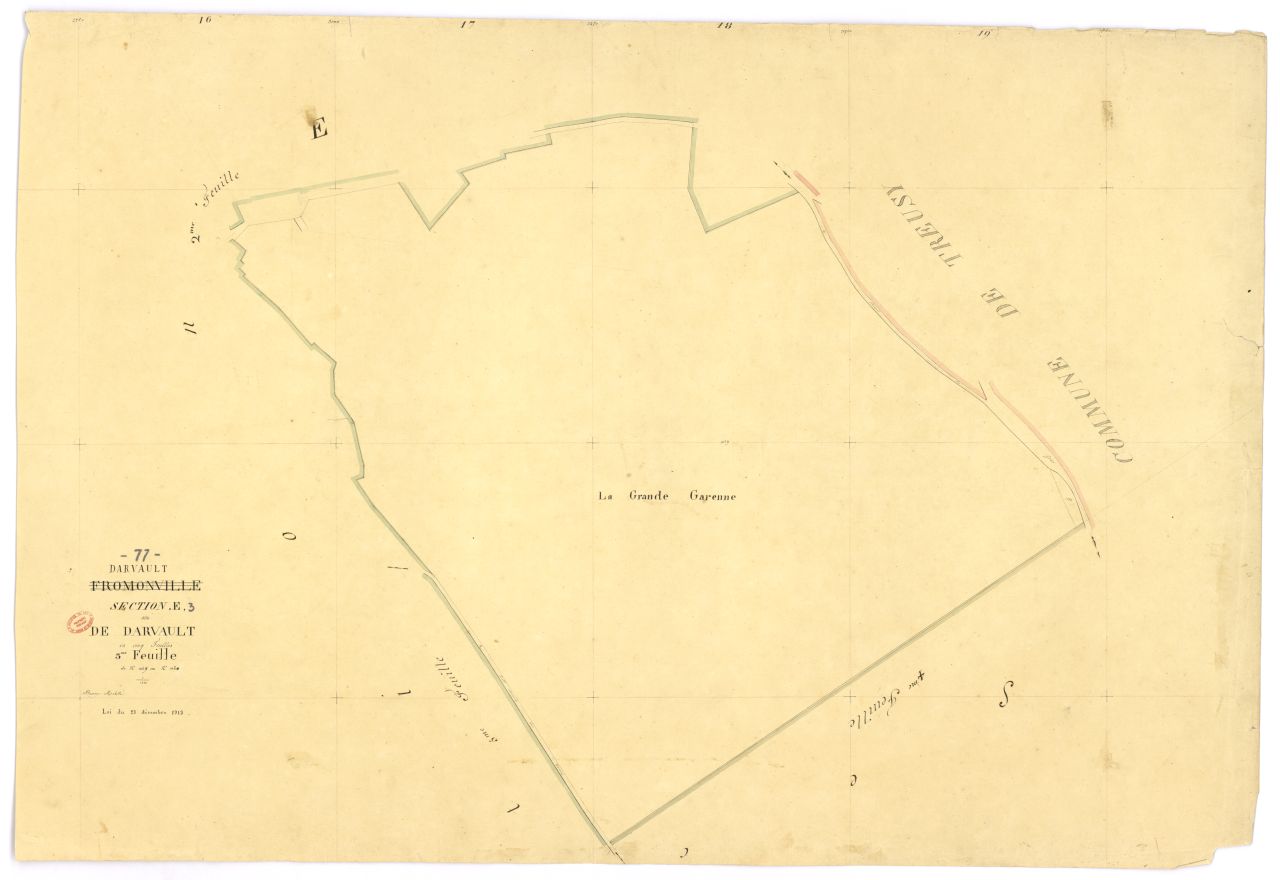 Section E dite de Darvault, en 5 feuilles, 3eme feuille