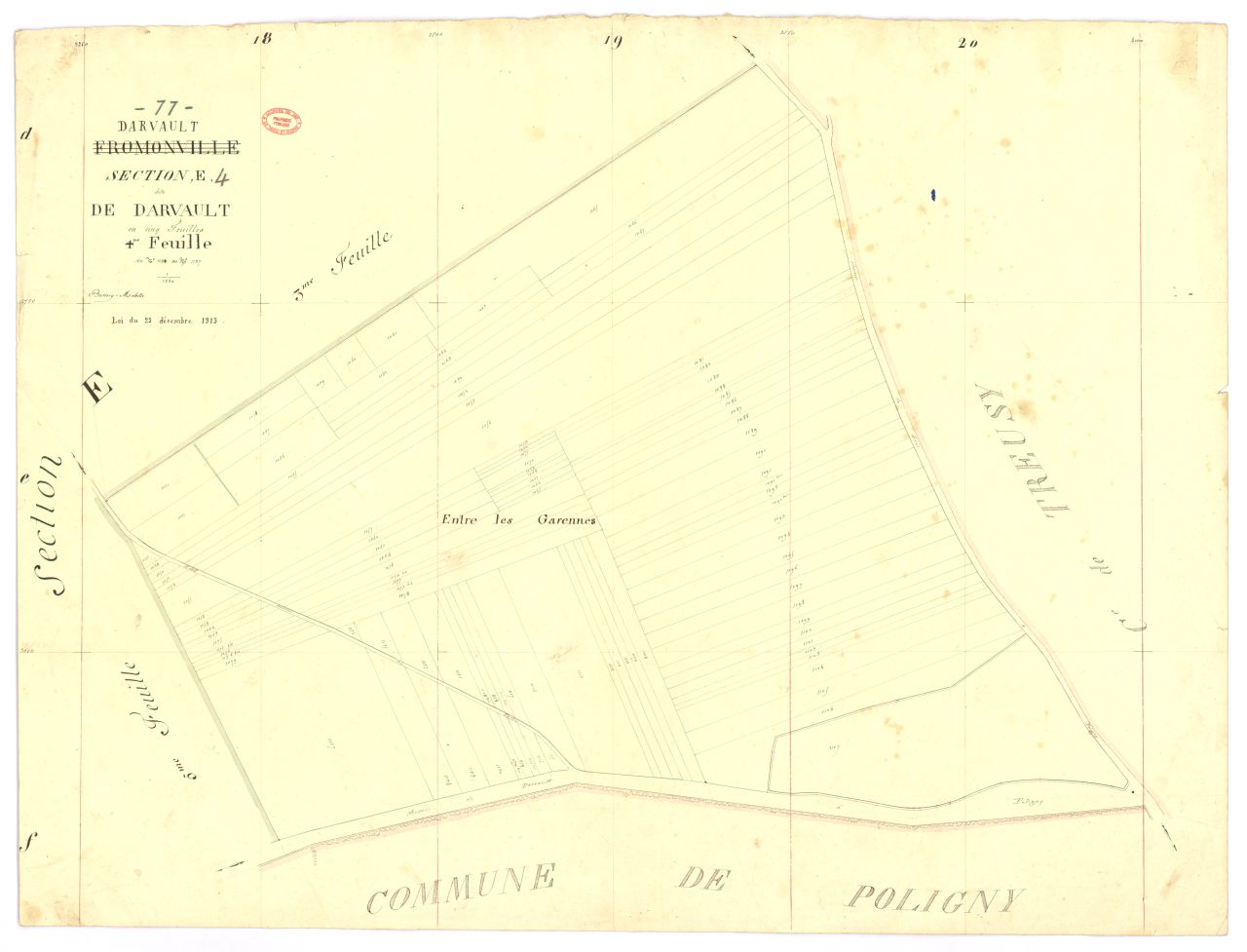 Section E dite de Darvault, en 5 feuilles, 4eme feuille