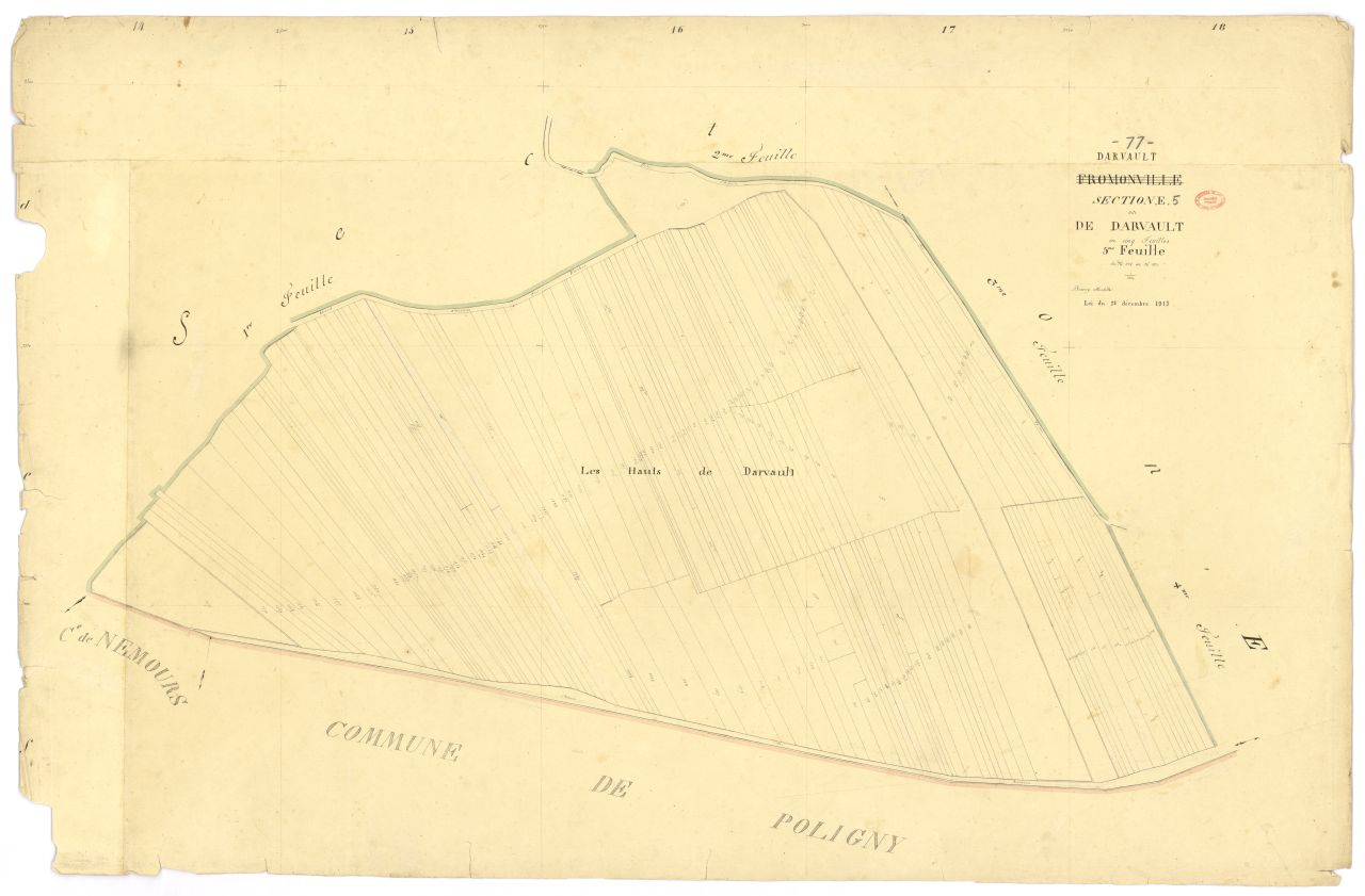 Section E dite de Darvault, en 5 feuilles, 5eme feuille