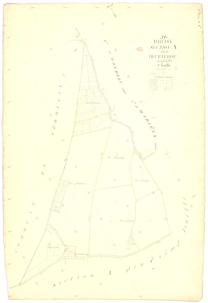 Section A dite de Heurtebise, en 2 feuilles, 1ere feuille