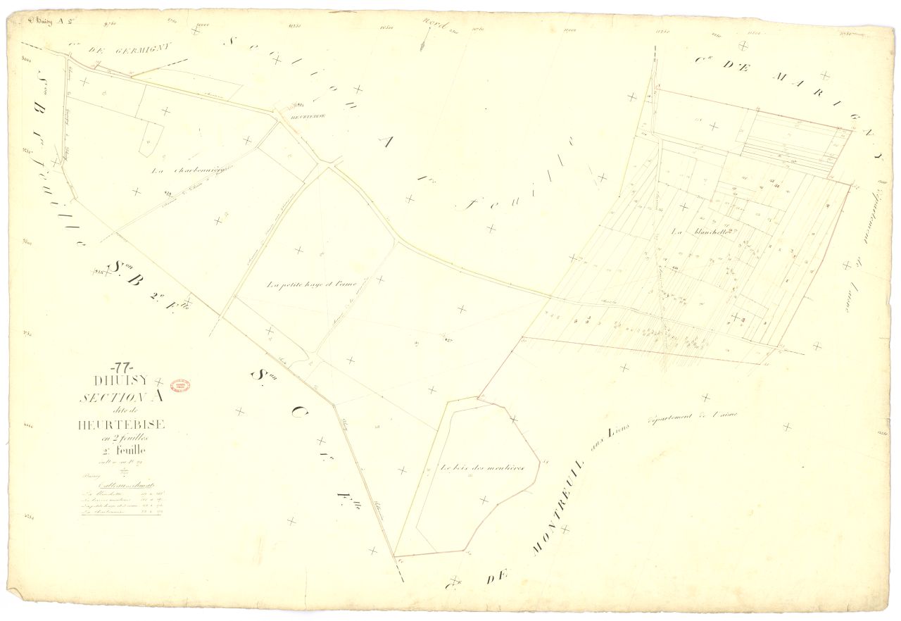 Section A dite de Heurtebise, en 2 feuilles, 2eme feuille