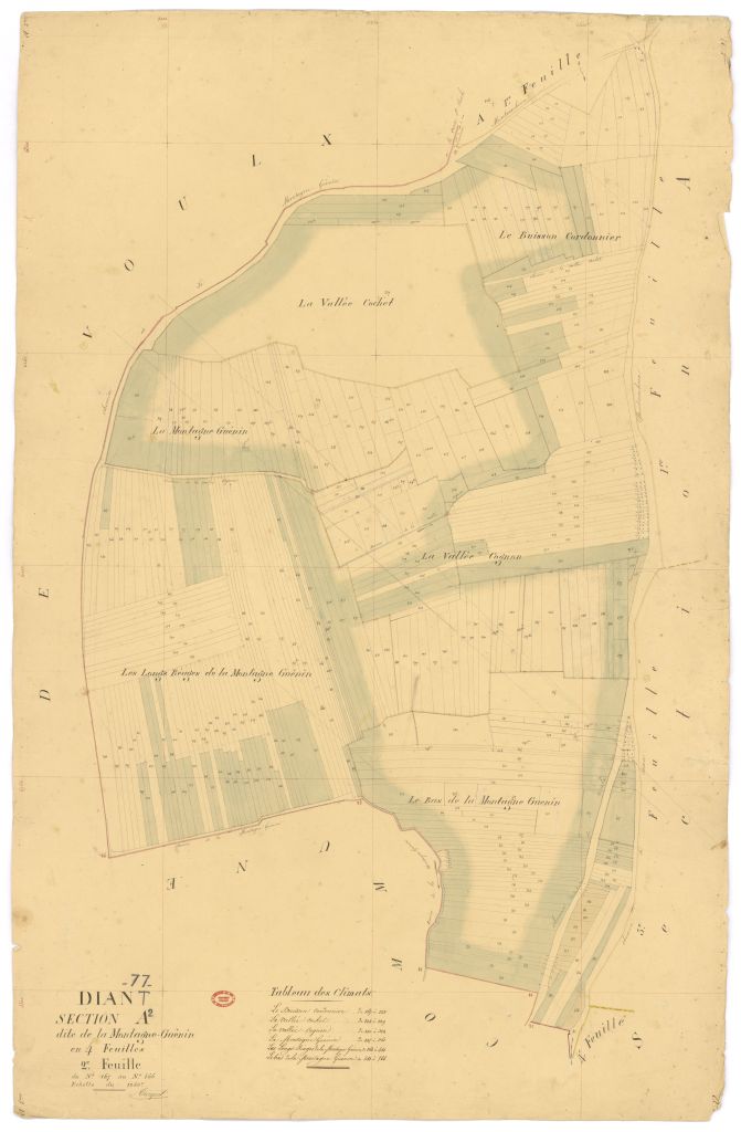 Section A dite de la Montagne-Guenin, en 4 feuilles, 2eme feuille