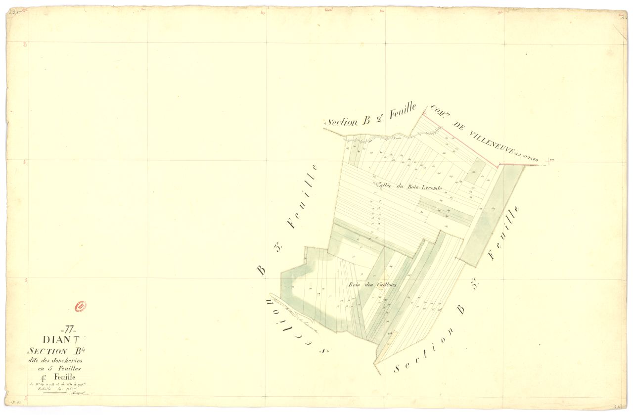 Section B dite de Joncheries, en 5 feuilles, 4eme feuille