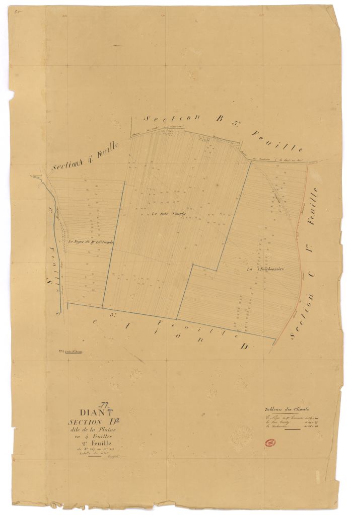 Section D dite de la Plaine, en 4 feuilles, 2eme feuille