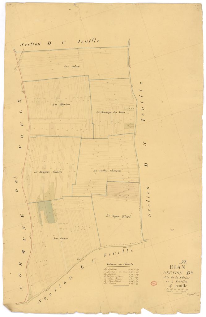 Section D dite de la Plaine, en 4 feuilles, 4eme feuille