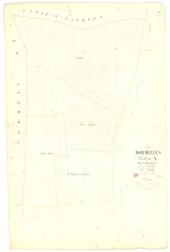 Section A dite de Champmerle, en 4 feuilles, 2eme feuille