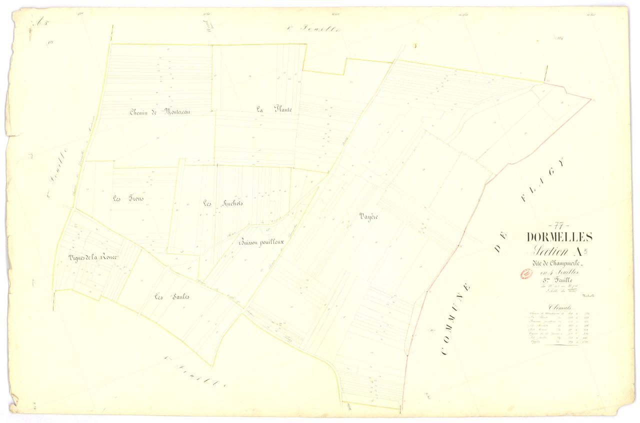 Section A dite de Champmerle, en 4 feuilles, 3eme feuille