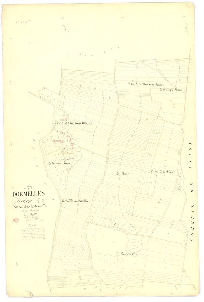 Section C dite des Bois-de-Dormelles, en 4 feuilles, 2eme feuille