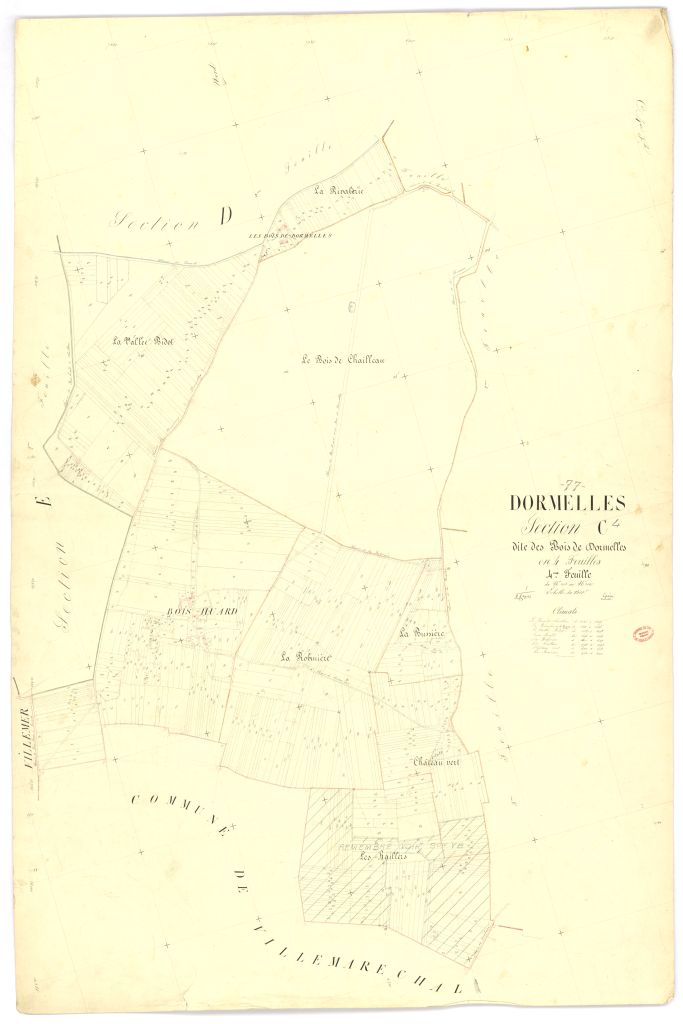 Section C dite des Bois-de-Dormelles, en 4 feuilles, 4eme feuille