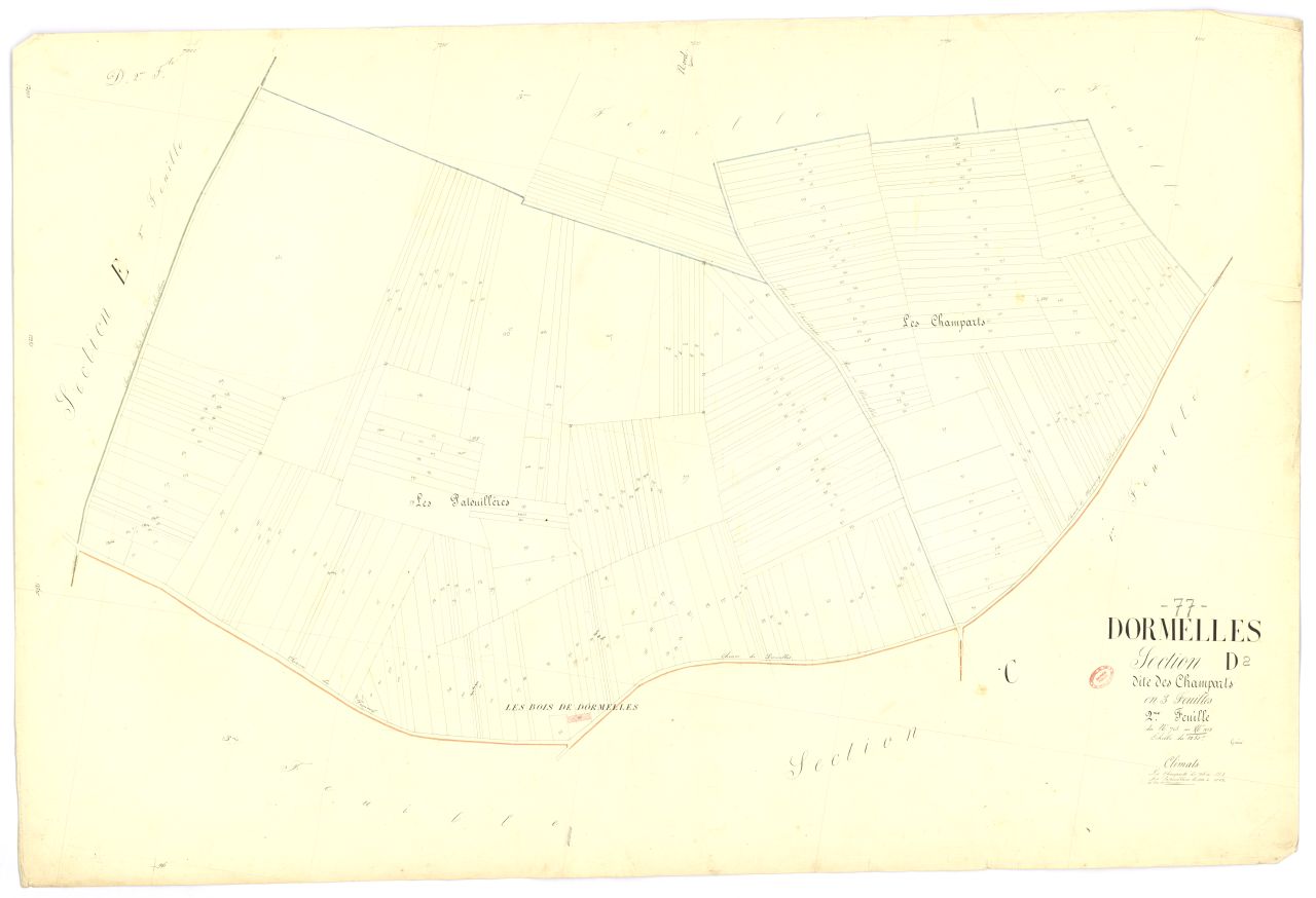 Section D dite de Champarts, en 3 feuilles, 2eme feuille