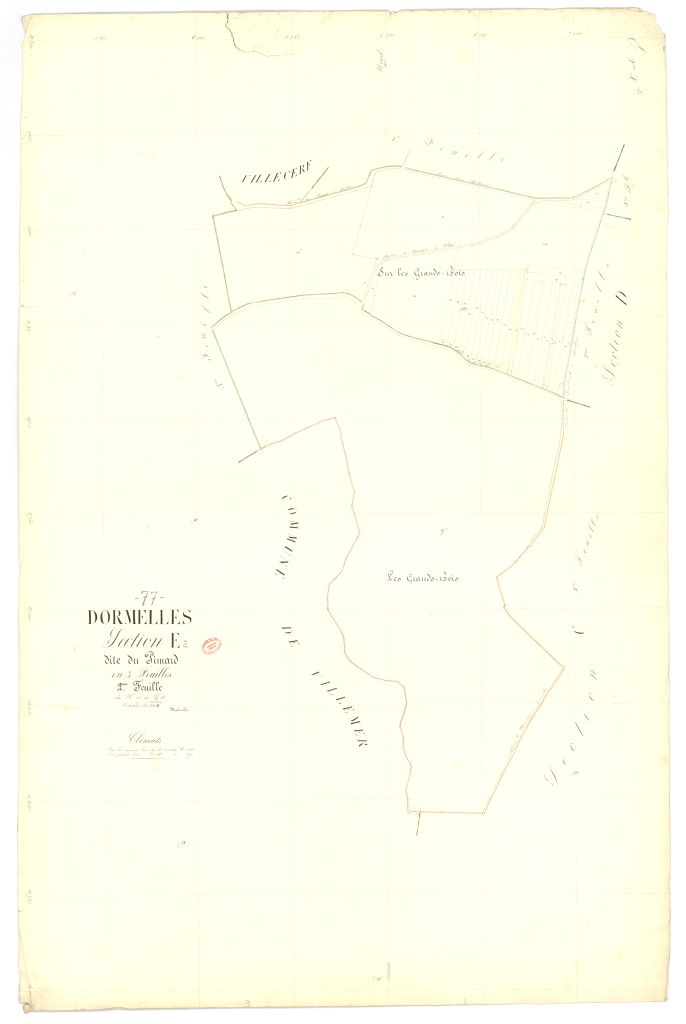 Section E dite de Pimard, en 3 feuilles, 2eme feuille