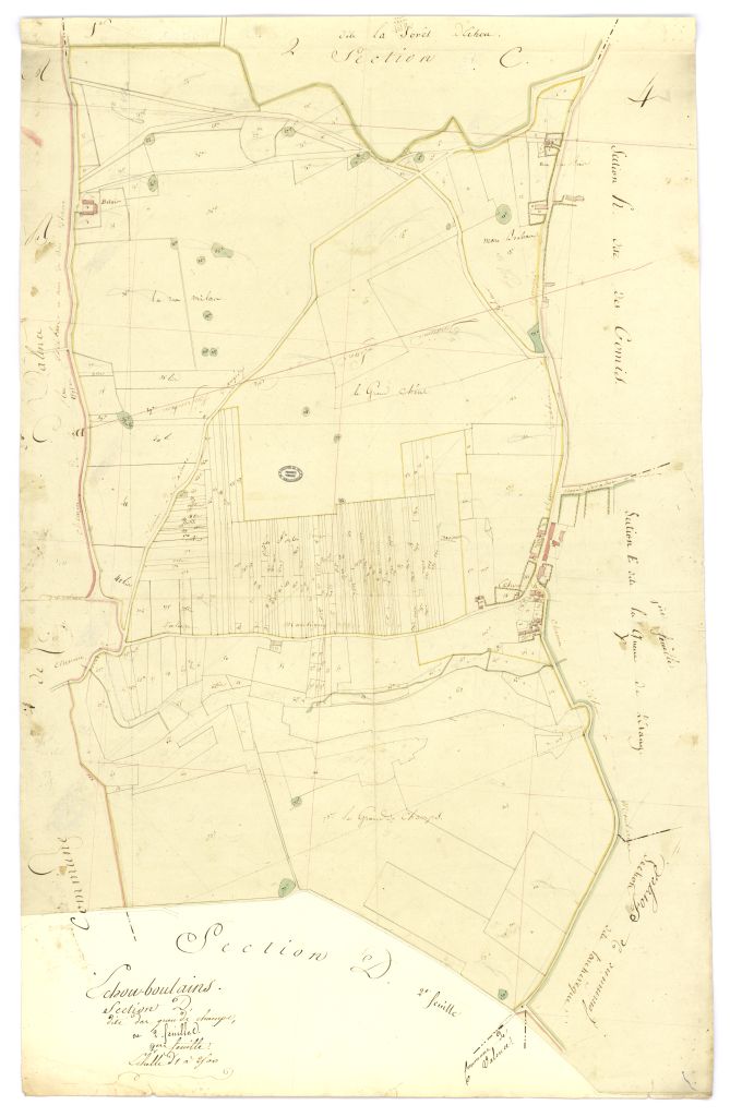 minute, section D, 1ere feuille