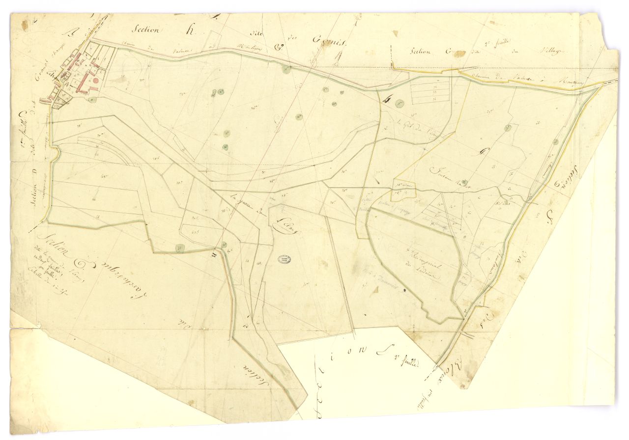 minute, section E, 1ere feuille