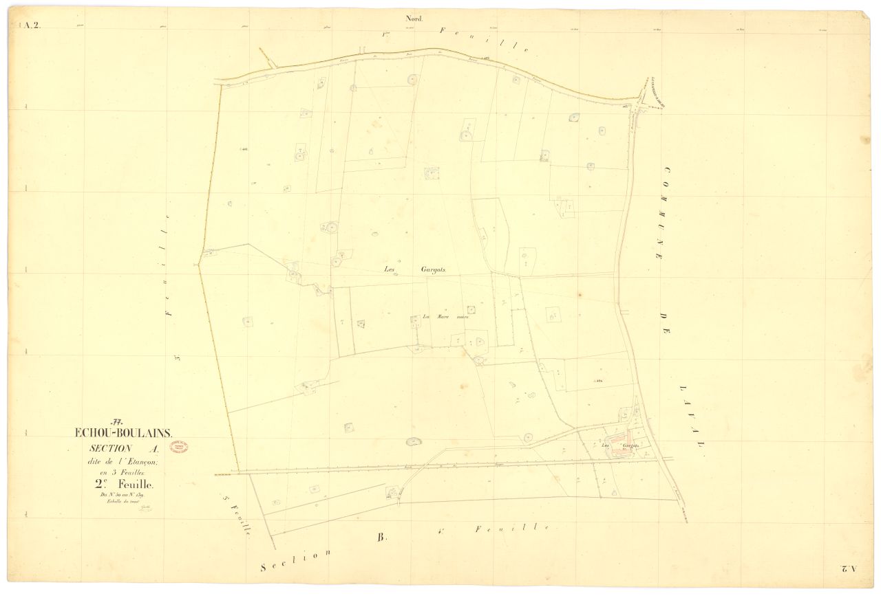 Section A dite de l'Etancon, en 3 feuilles, 2eme feuille