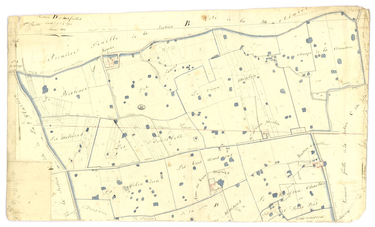minute, section D, 1ere feuille