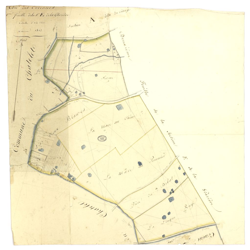 minute, section E, 1ere feuille