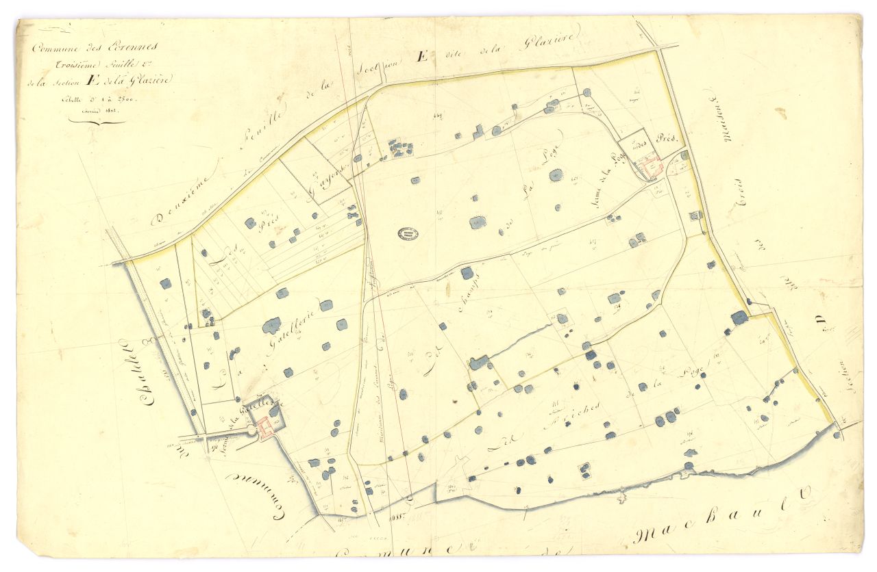 minute, section E, 3eme feuille