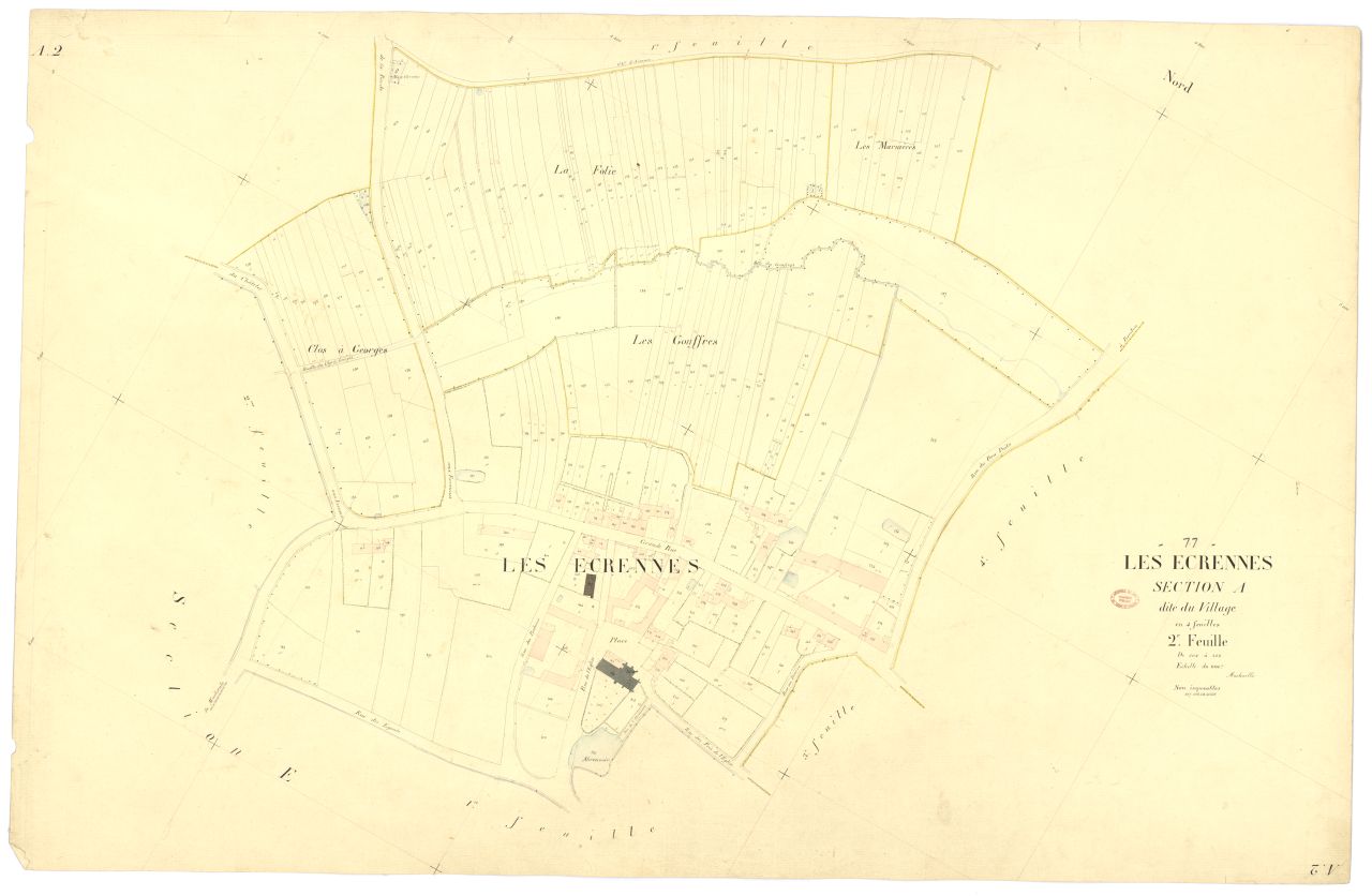 Section A dite du Village, en 4 feuilles, 2eme feuille