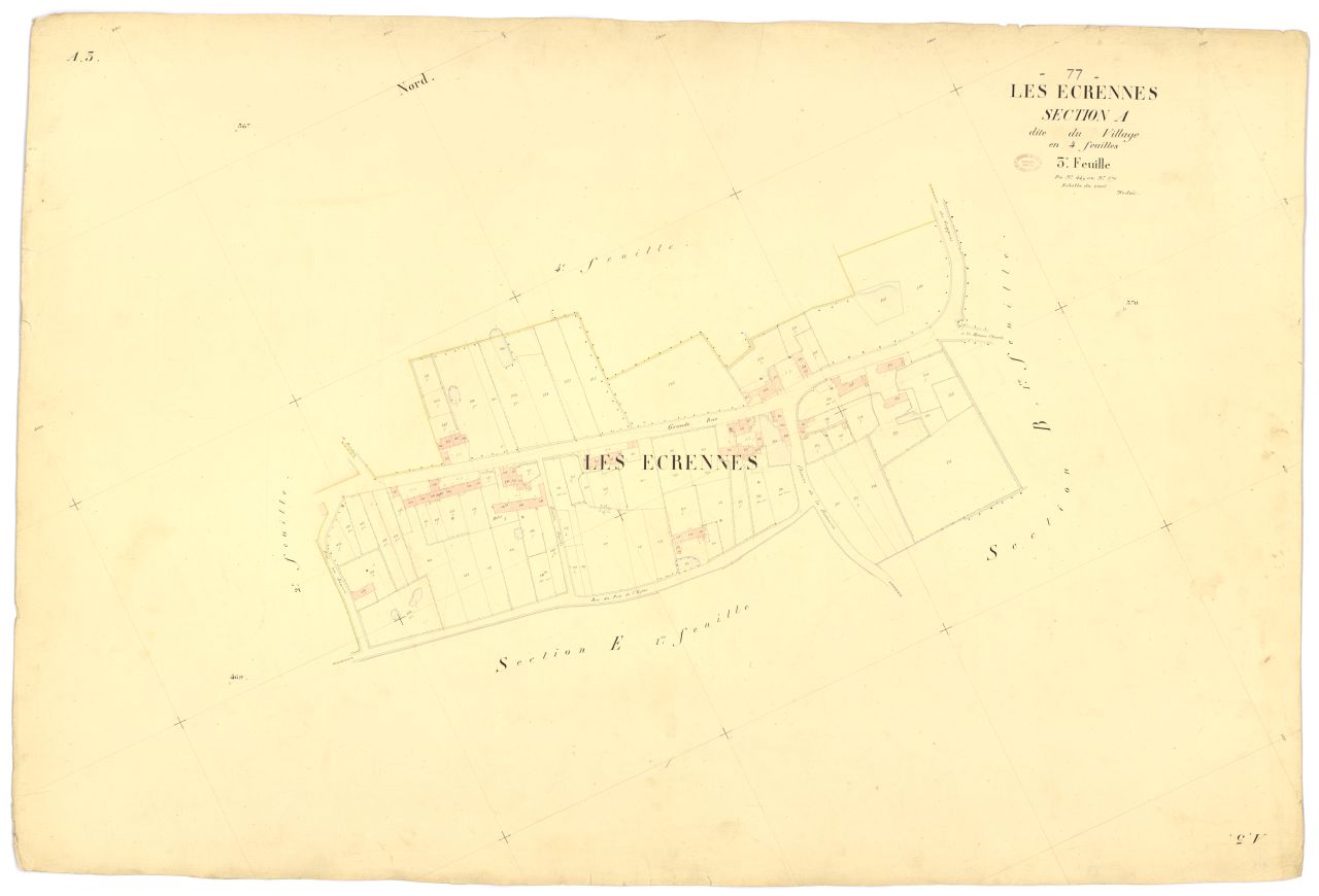 Section A dite du Village, en 4 feuilles, 3eme feuille