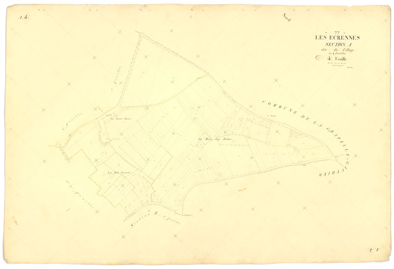 Section A dite du Village, en 4 feuilles, 4eme feuille