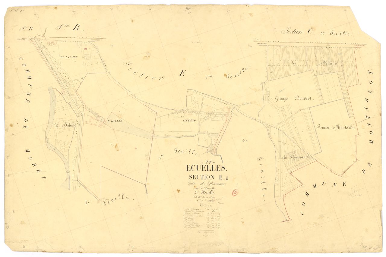 Section E dite de Ravanne, en 6 feuilles, 2eme feuille