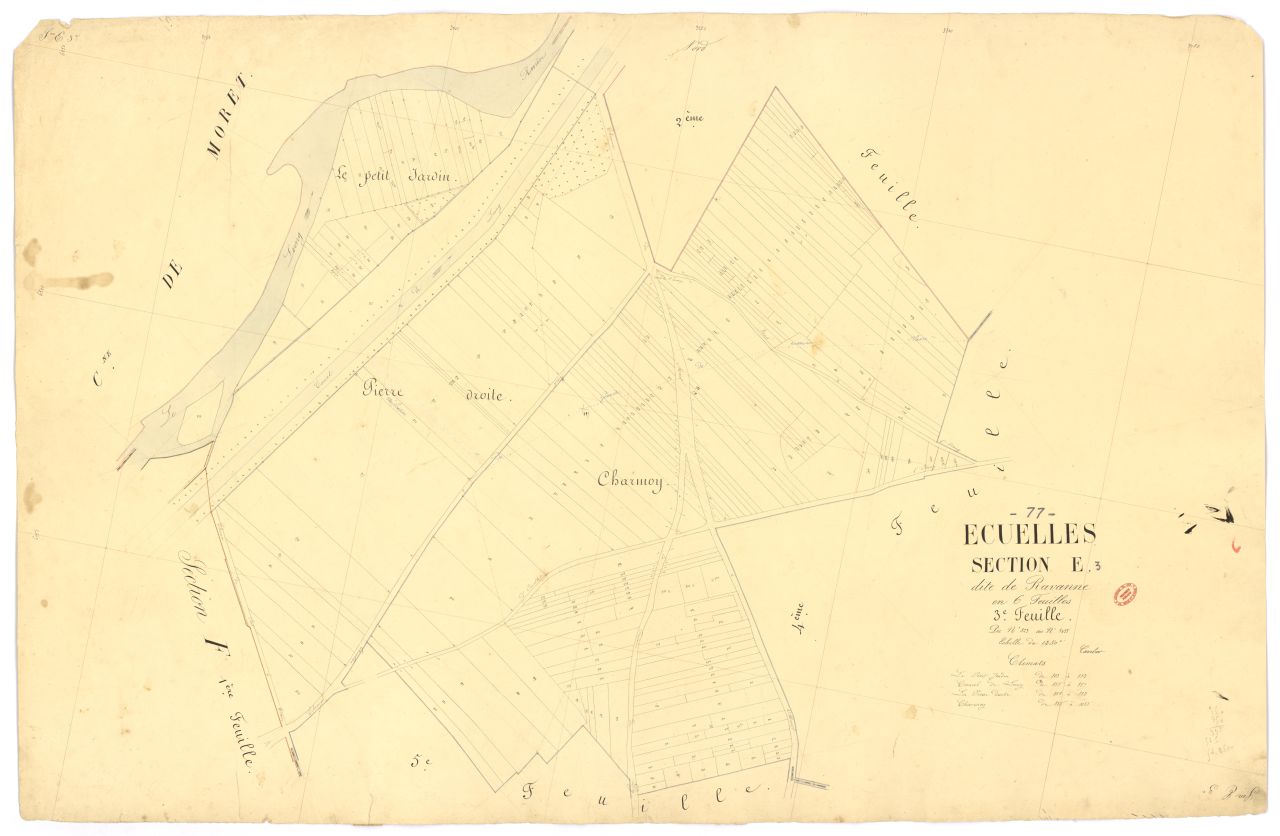 Section E dite de Ravanne, en 6 feuilles, 3eme feuille
