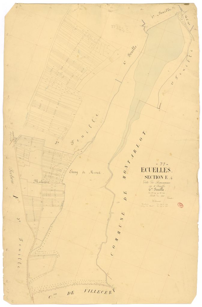 Section E dite de Ravanne, en 6 feuilles, 6eme feuille