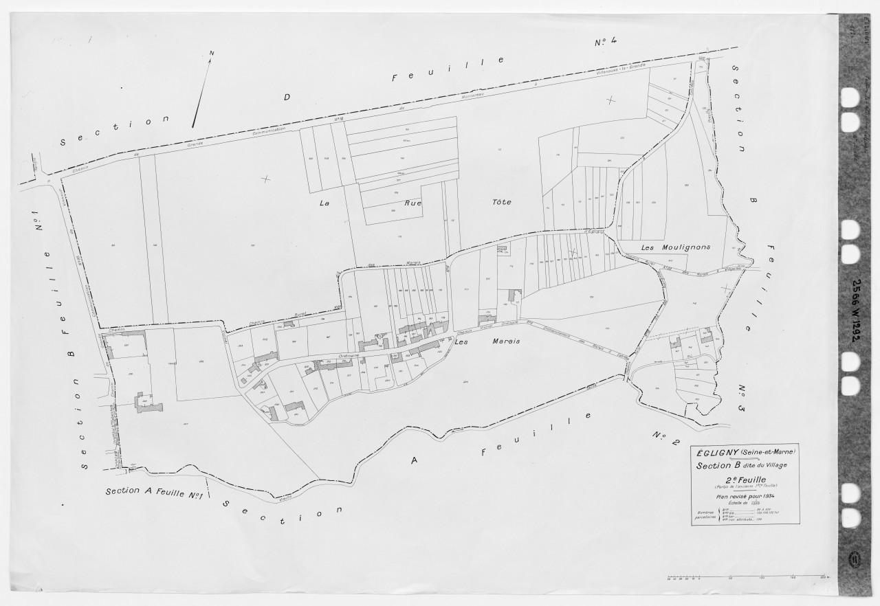 Section B dite du Village, 2eme feuille