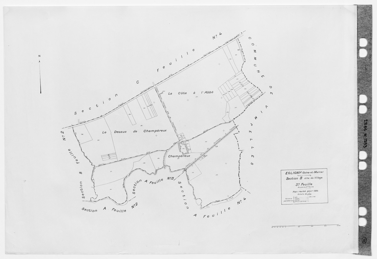 Section B dite du Village, 3eme feuille