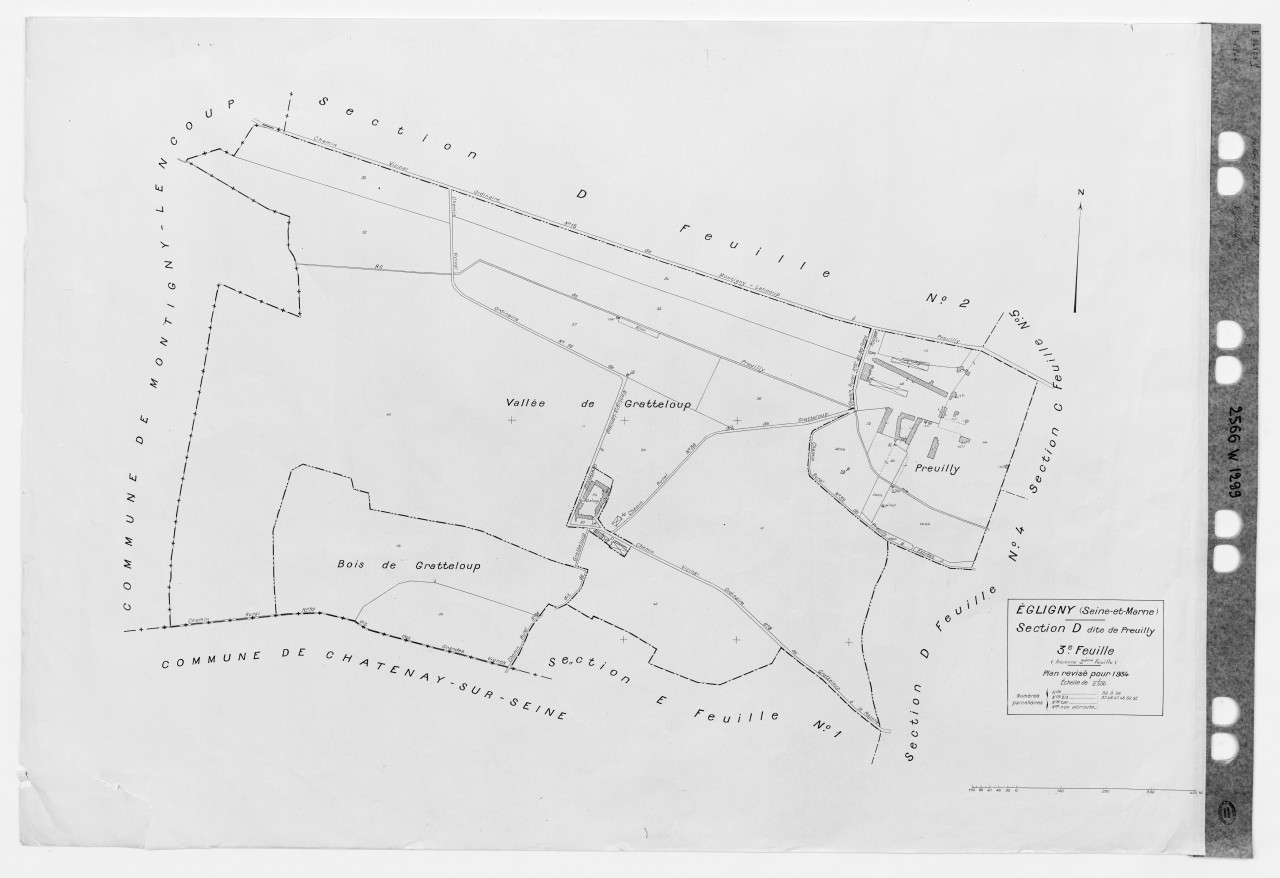 Section D dite de Preuilly, 3eme feuille