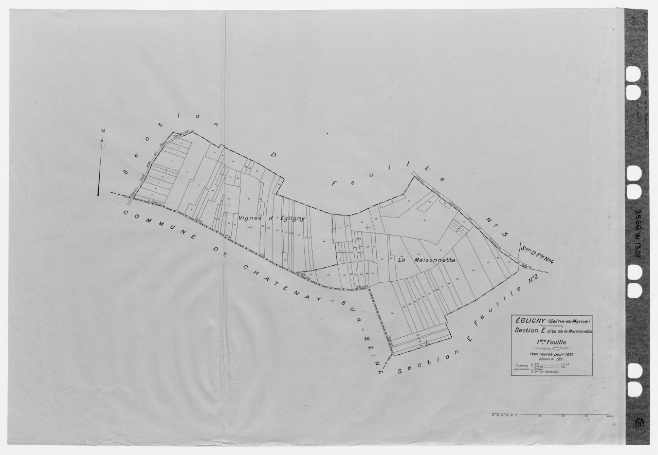 Section E dite de la Maisonnnette, 1ere feuille