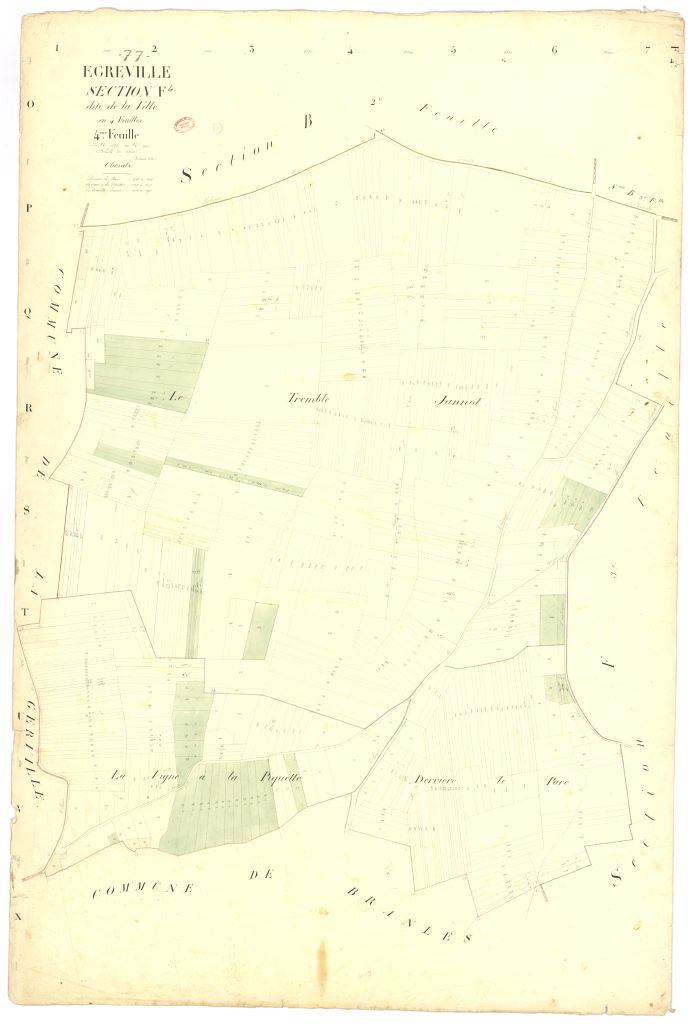 Section F dite de la Ville, en 4 feuilles, 4eme feuille