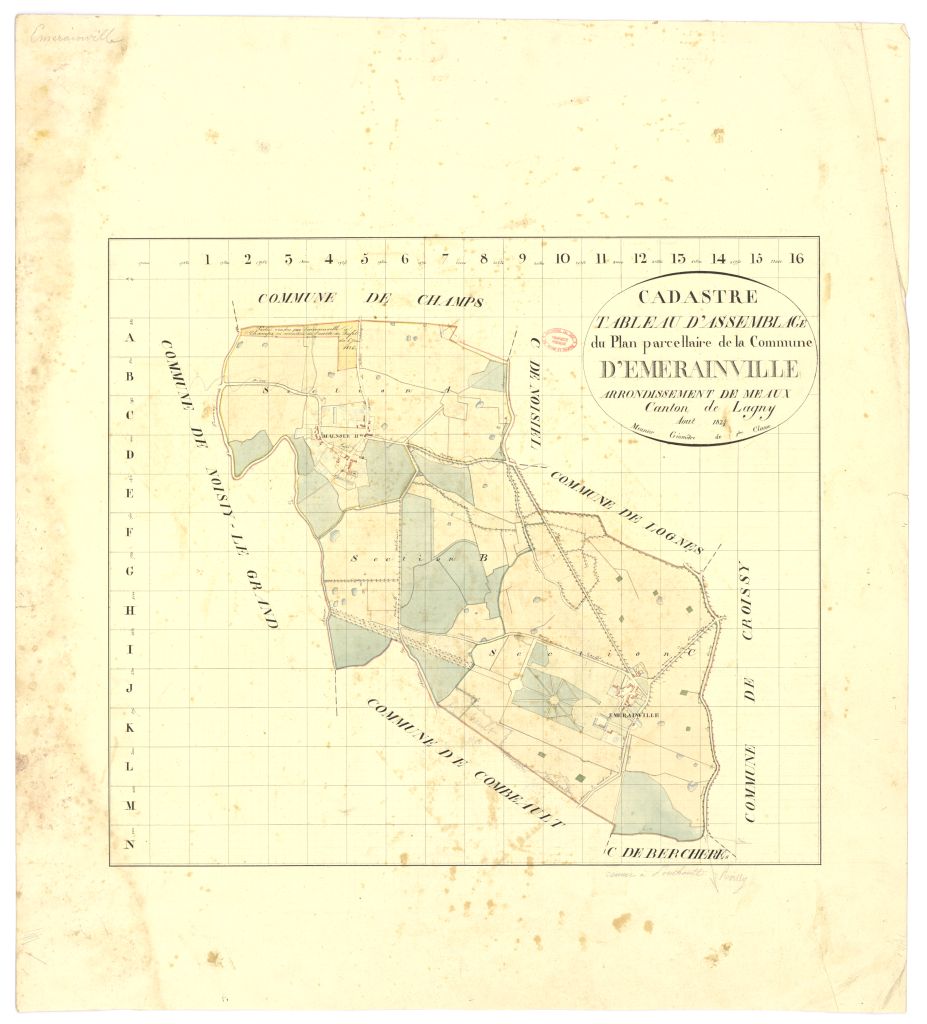 Tableau d'assemblage, 3 sections