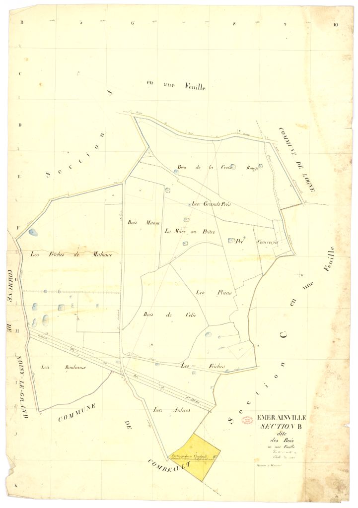 Section B dite des Bois, feuille unique