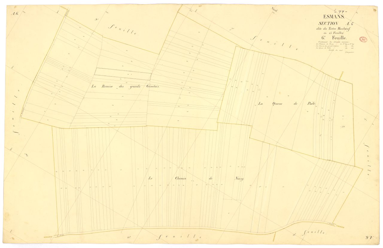 Section A dite du Tertre-Mauboeuf, en 15 feuilles, 6eme feuille