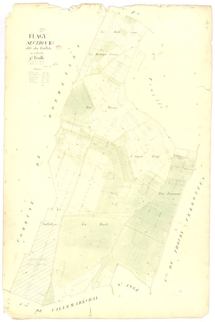 Section B dite des Caillots, en 4 feuilles, 4eme feuille