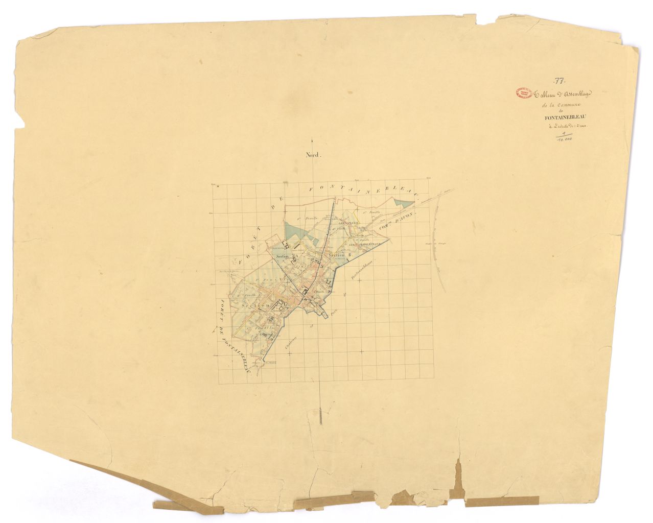 Tableau d'assemblage, 3 sections