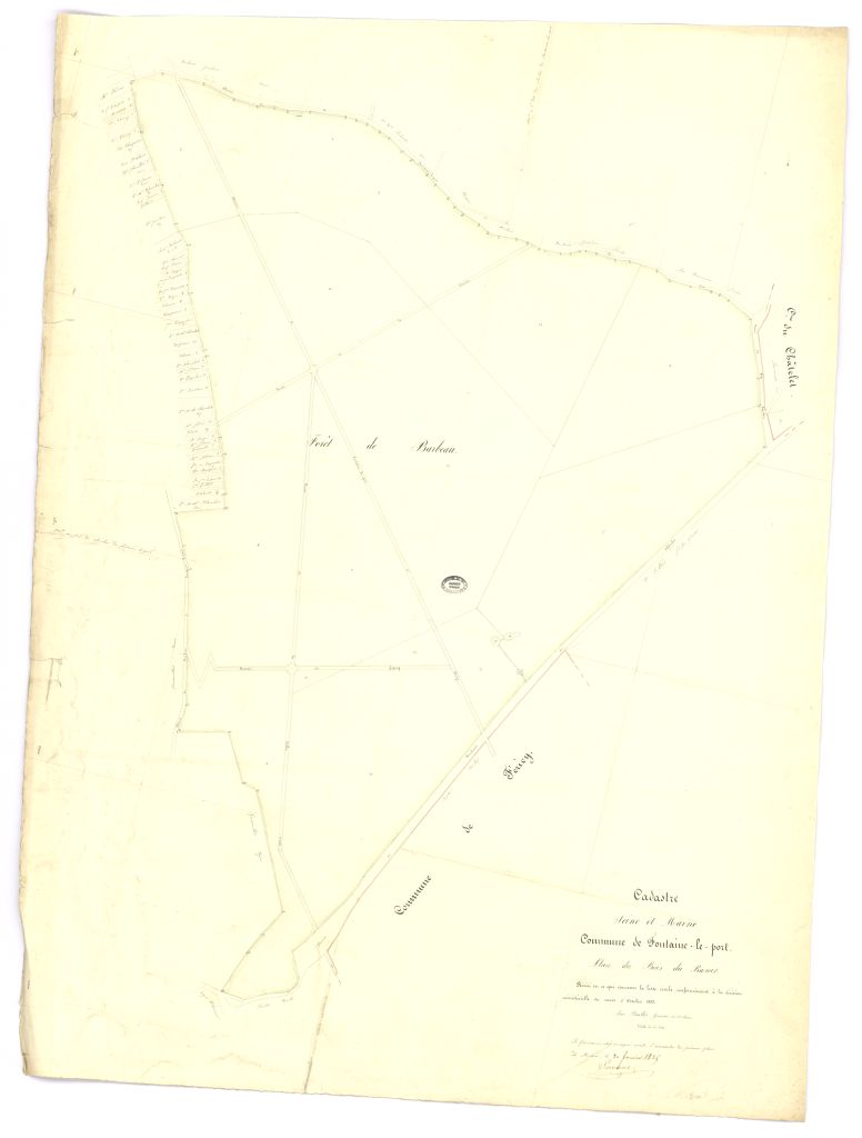 Biens de la liste civile : Bois du Rasoir, 1ere feuille