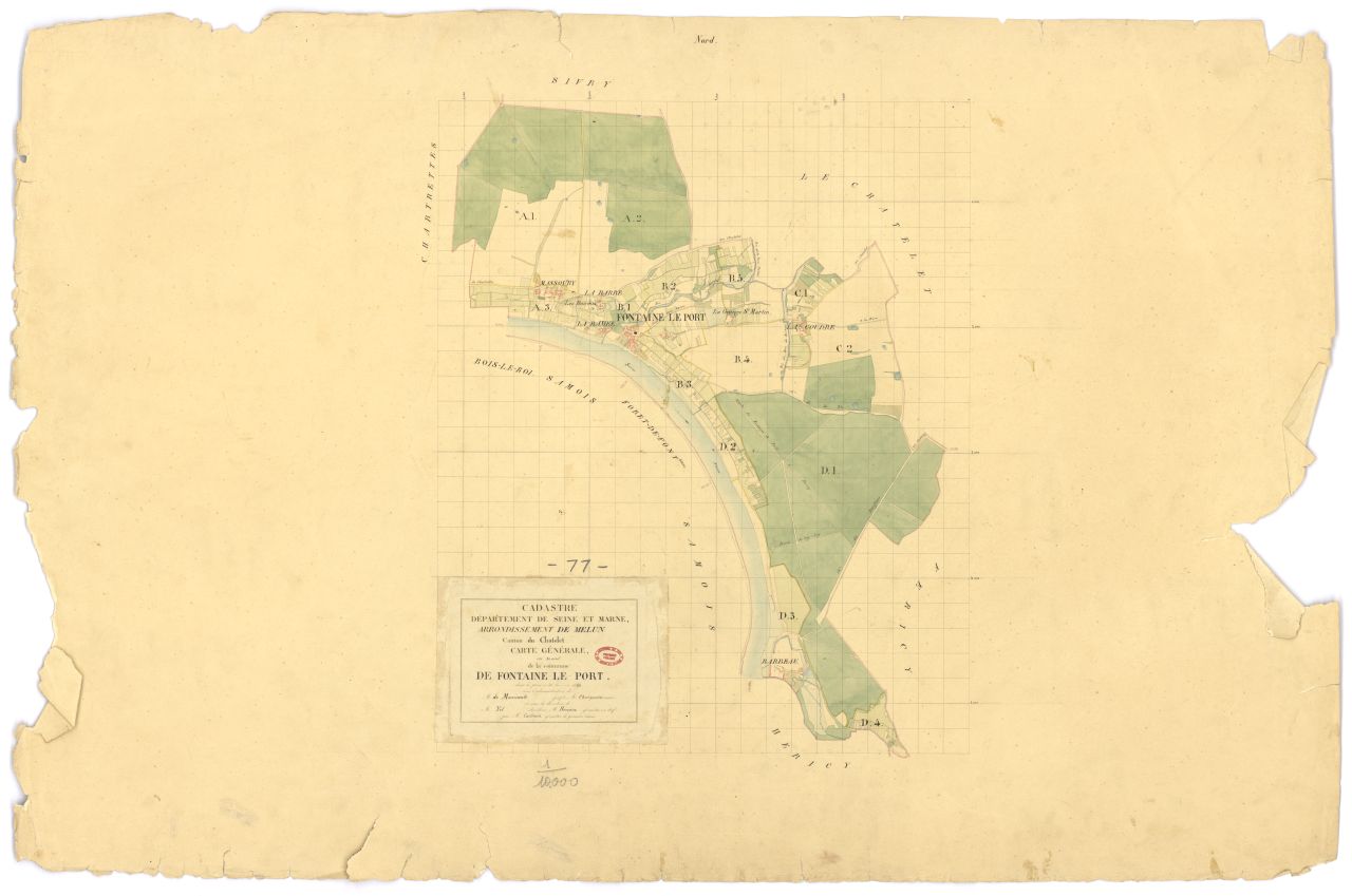 Tableau d'assemblage, 4 sections