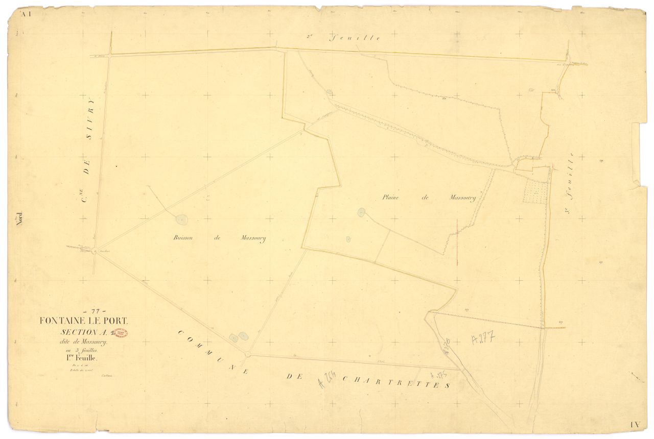Section A dite de Massoury, en 3 feuilles, 1ere feuille