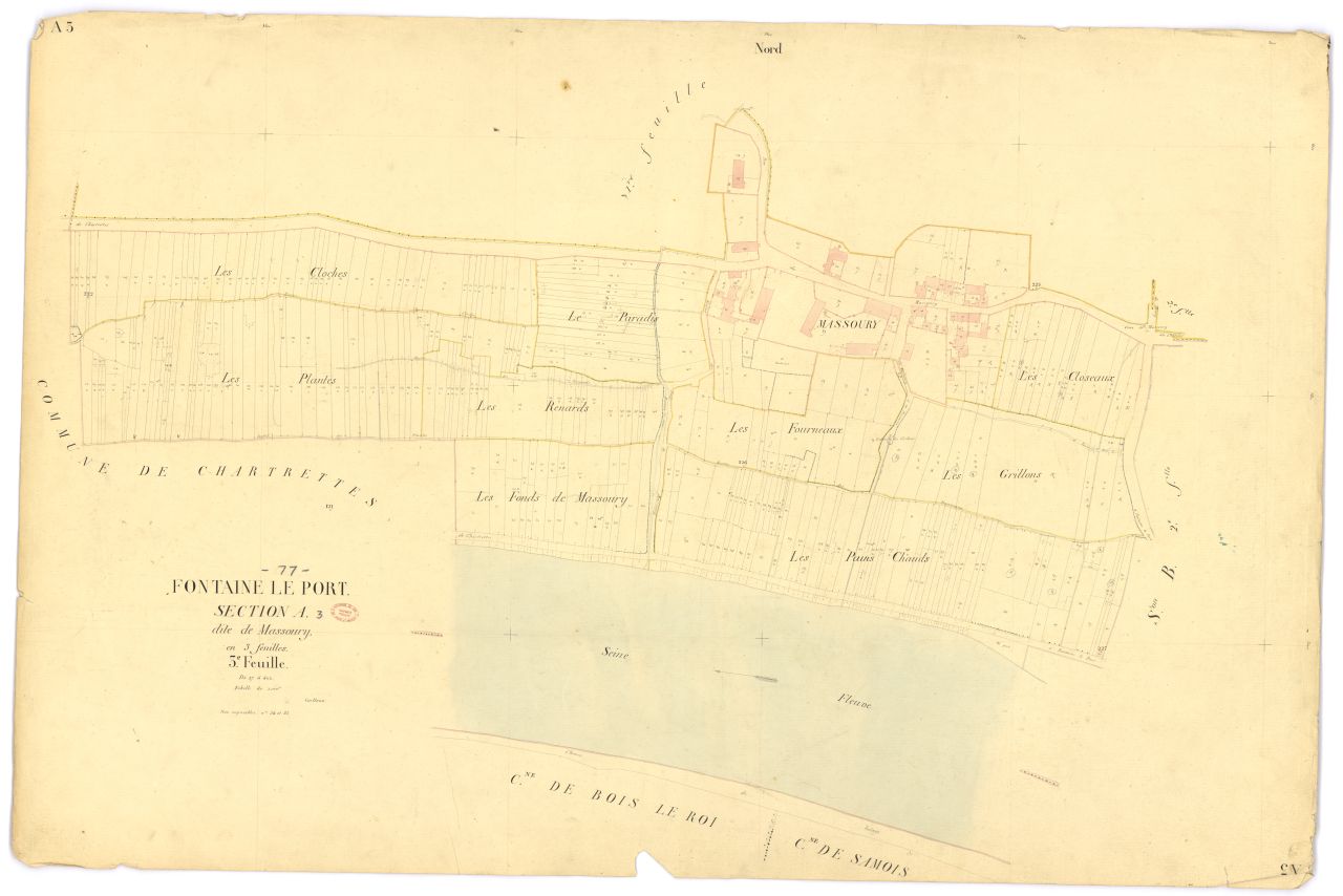 Section A dite de Massoury, en 3 feuilles, 3eme feuille