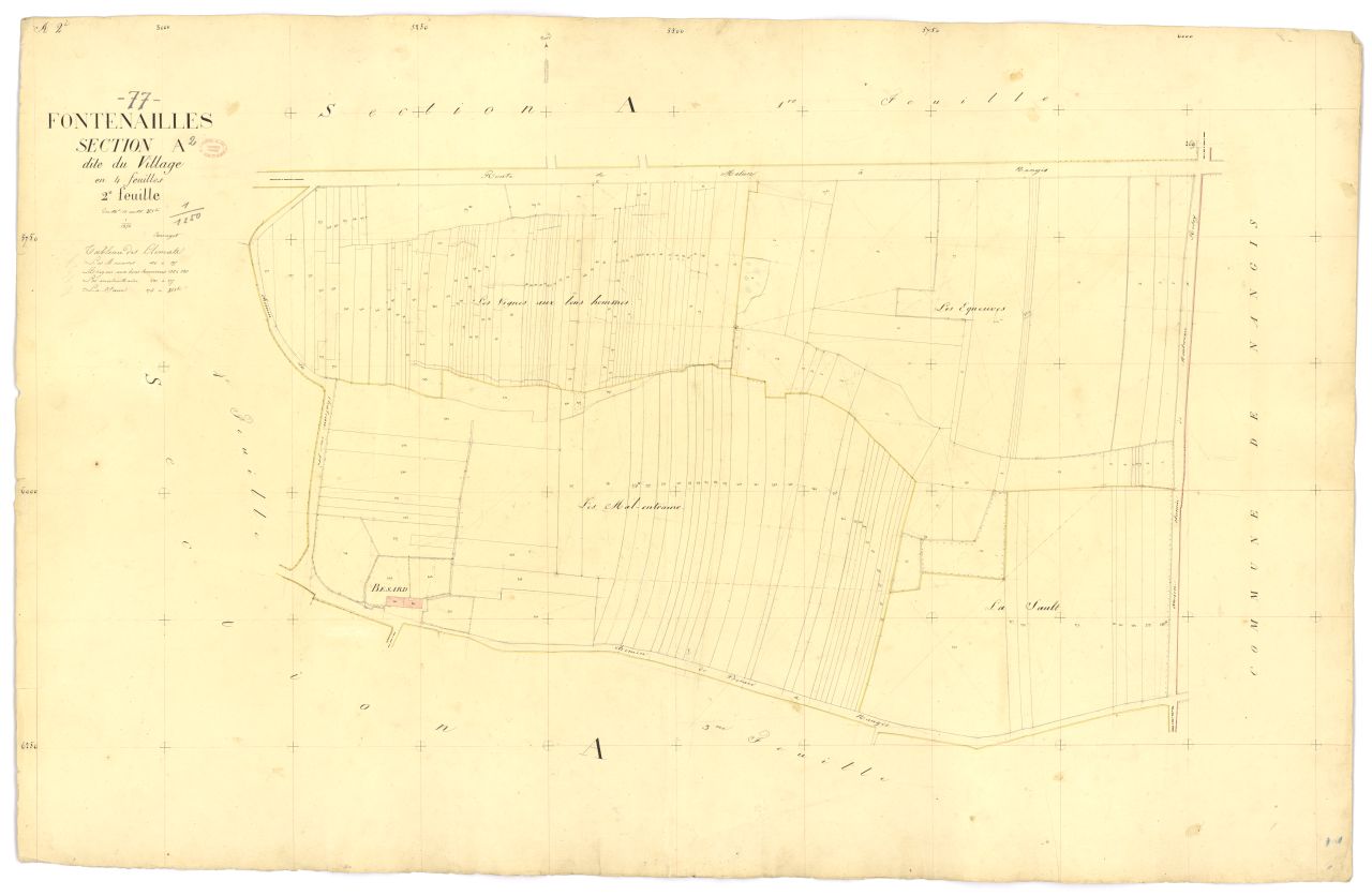 Section A dite du Village, en 4 feuilles, 2eme feuille