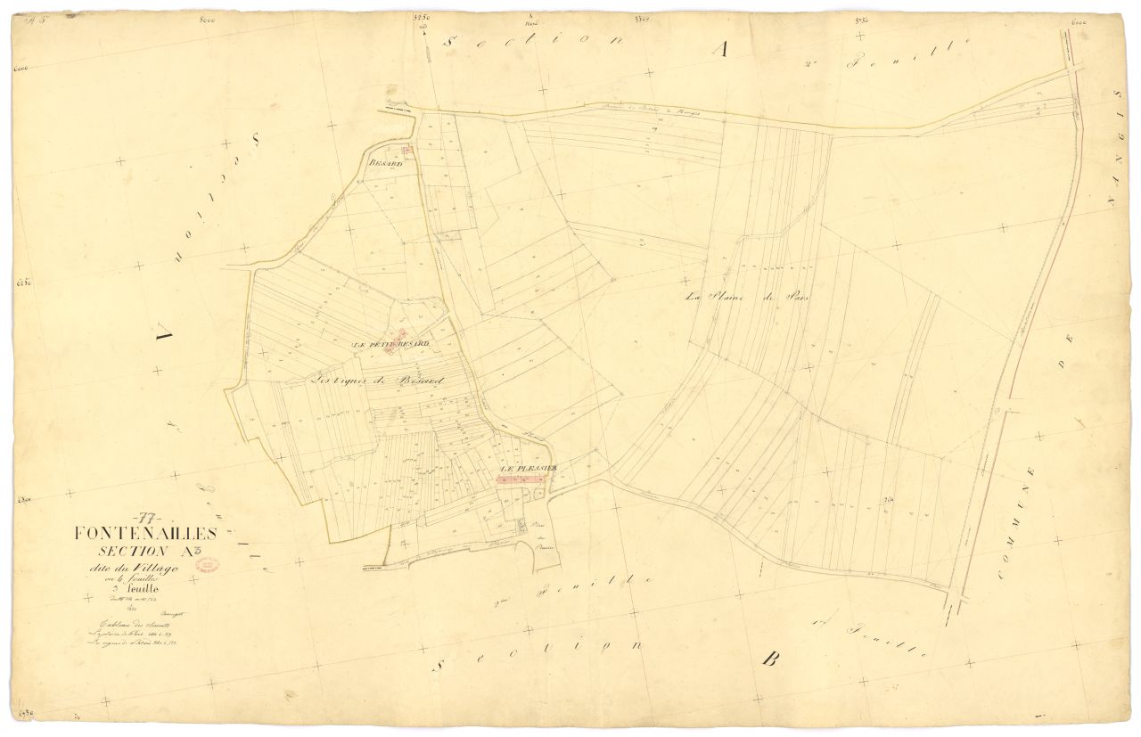 Section A dite du Village, en 4 feuilles, 3eme feuille