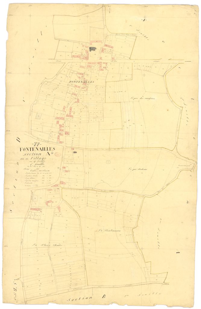 Section A dite du Village, en 4 feuilles, 4eme feuille