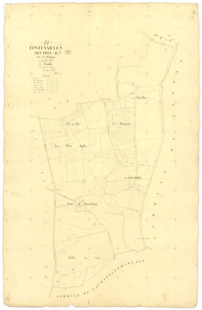 Section B dite de Glatigny, en 4 feuilles, 1ere feuille