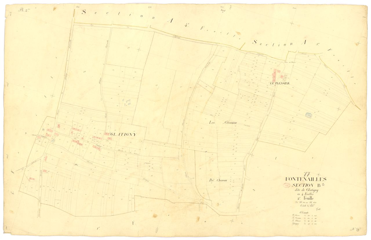Section B dite de Glatigny, en 4 feuilles, 2eme feuille