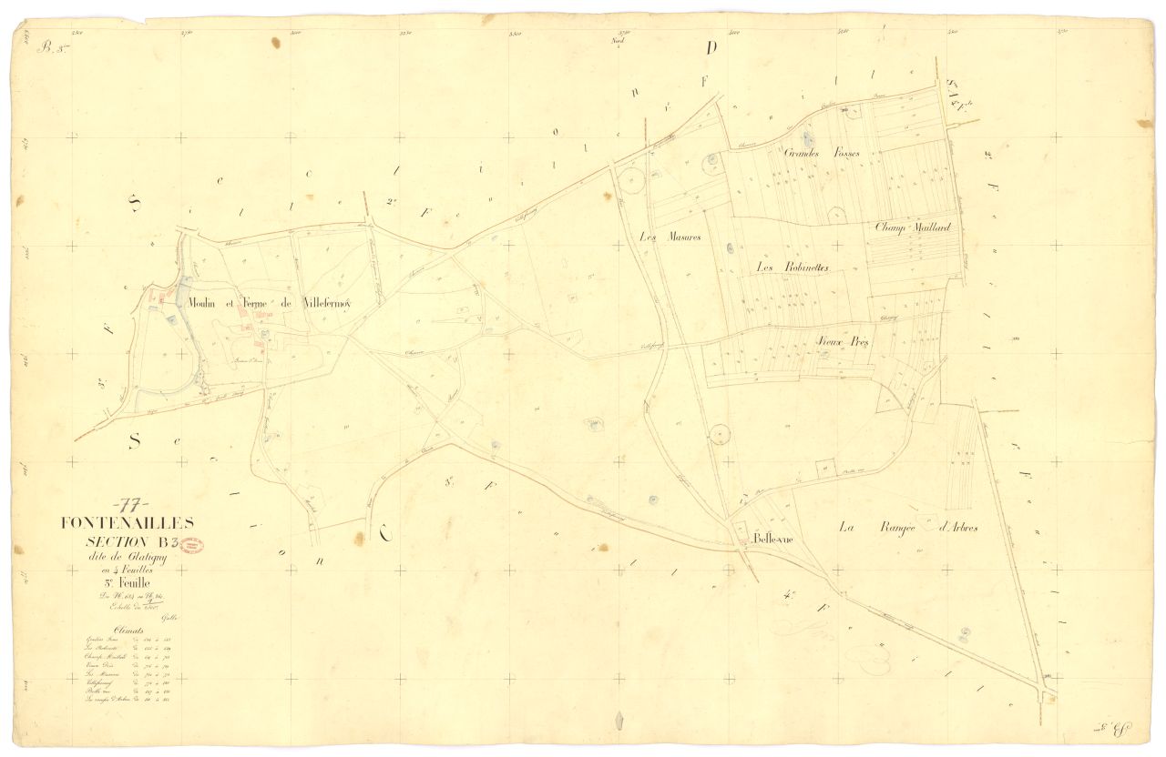 Section B dite de Glatigny, en 4 feuilles, 3eme feuille