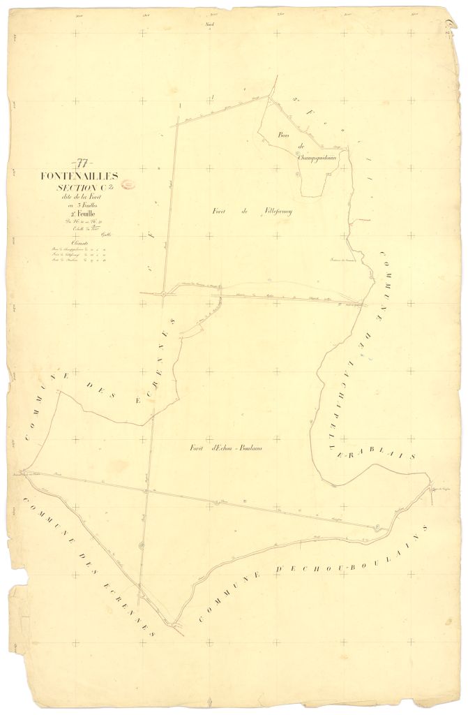 Section C dite de la Foret, en 3 feuilles, 2eme feuille