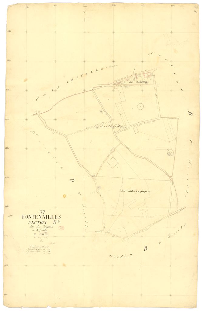 Section D dite de Grignon, en 3 feuilles, 2eme feuille