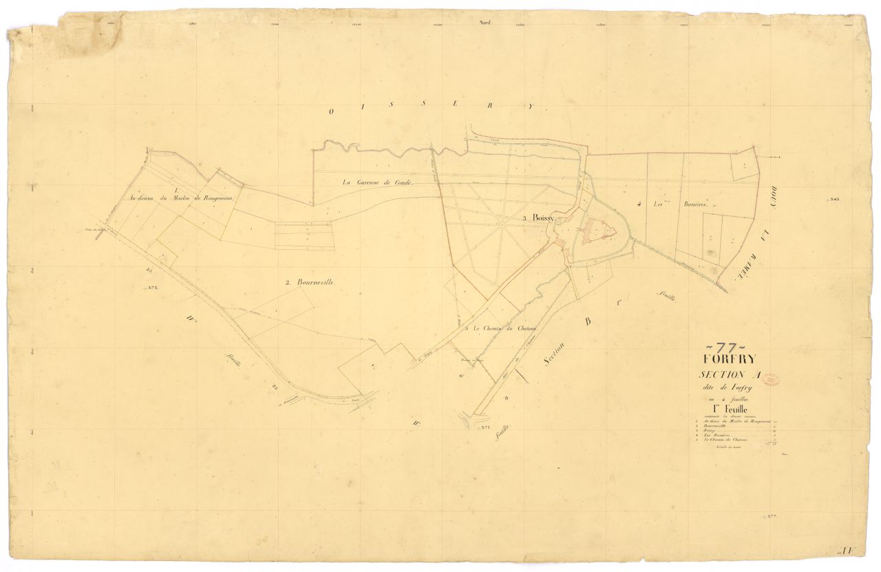Section A dite de Forfry, en 4 feuilles, 1ere feuille